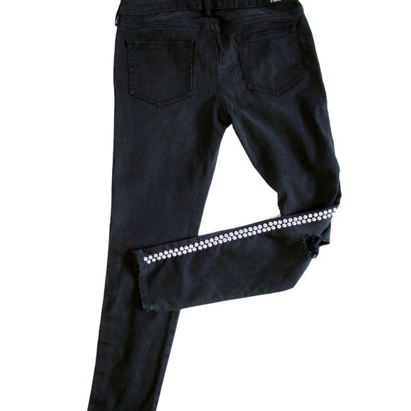 ETIENNE MARCEL Los Angeles $228 Distressed Studded Skinny Jeans 28 - Picture 2 of 8